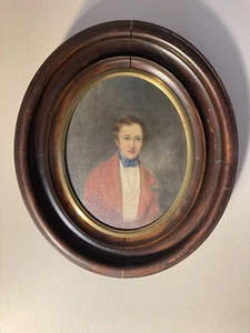 Aimée Zoé Lizinka de Mirbel Öl Portrait Gemälde gefraimt (französisch, 1796-1849) - Bild 1 von 9