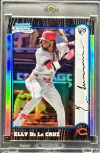 Elly De La Cruz RARE ROOKIE REFRACTOR INVESTMENT CARD SSP BOWMAN CHROME MINT - Picture 1 of 4