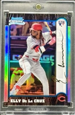 Elly De La Cruz RARO CARTÃO DE INVESTIMENTO REFRATOR NOVATO SSP BOWMAN CROMADO ESTADO PERFEITO - Imagem 1 de 4