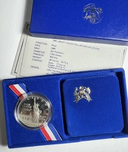 1986 S Proof Liberty Coin Coin-In OGP-w/COA - Picture 1 of 4