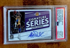 2020 Panini Donruss Optic Magic Johnson Signature PSA 10 Auto 8 Low Pop 2, 4 Ttl