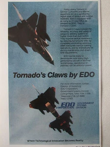 5/1990 PUB EDO POD EJECTOR RELEASE UNIT ERU PANAVIA TORNADO ORIGINAL AD - Picture 1 of 1