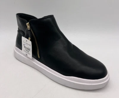 Tenis para mujer Liz Claiborne Atlantic Hi Top negros sintéticos talla 11 M cremallera dorada Foto 1 de 4