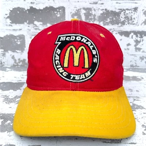 Vintage Nascar Hat Cap Snap Back Bill Elliott McDonalds Racing Blockhead 90s * - Picture 1 of 12