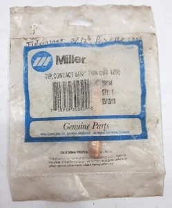 Punta de contacto Miller 192144 5/32" para punta de contactos de antorcha de soldadura por arco OBT 1200 - Imagen 1 de 7