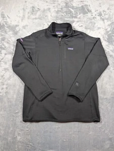 Chaqueta Patagonia De Colección Para Hombre XLarge Negra R1 Vellón Media Cremallera Polartec XL - Imagen 1 de 9