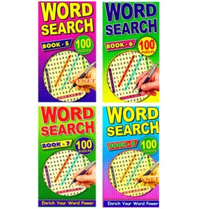 WORDSEARCH PUZZLE BOOKS BOOK KIDS ADULTS 100 PUZZLES TRAVEL WORK BOOK 5 - 8 - Imagen 1 de 7