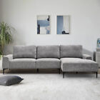 Modern 3 Seater L-shaped Universal Corner Sofa Bed Couch Sleeper Armchair Couch