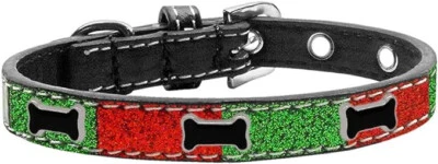 Mirage Pet Products Bone Widget Christmas Ice Cream Collar | X-Small | Size 10" - Image 1 of 4