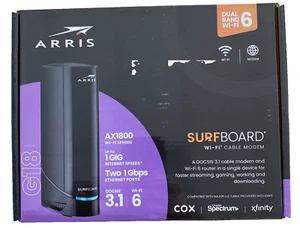 🌹 ARRIS G18 Surfboard WLAN Kabelmodem AX1800 Dual Band Wi-Fi 6 NEU VERSIEGELT - Bild 1 von 6