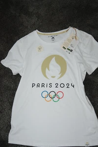 PARIS 2024 Shirt Olympische Spiele offizielle Kollektion 100% Cotton weiß Größe - Bild 1 von 8