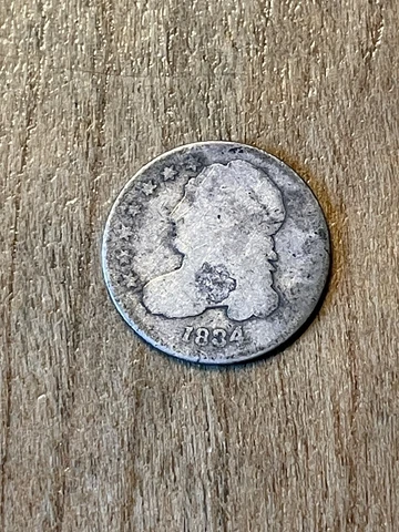 1834 Capped Bust Dime G Cover