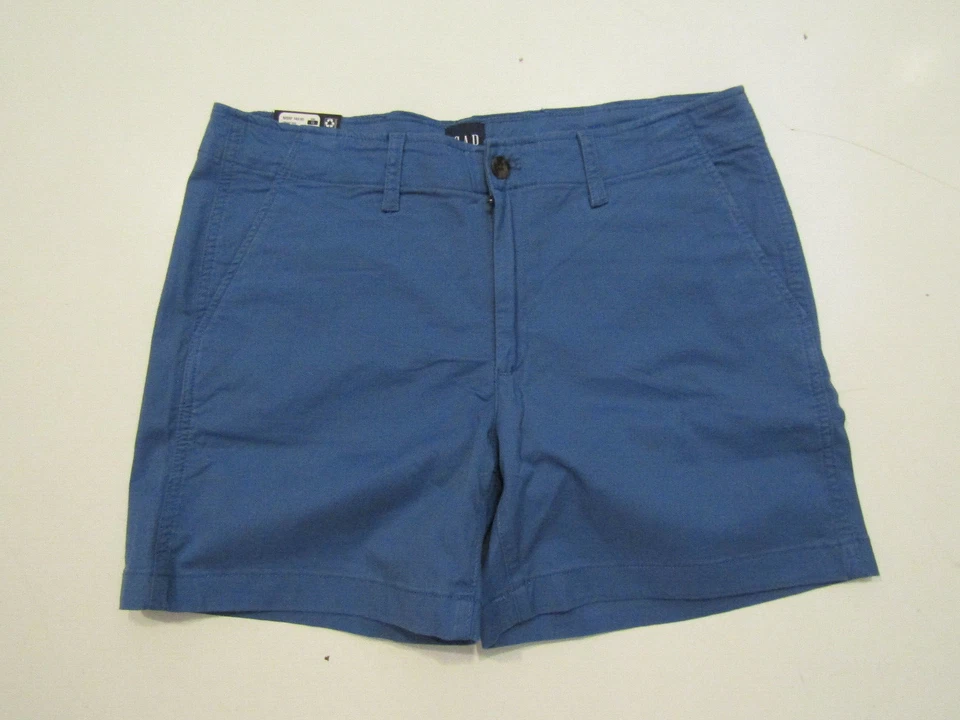 GAP Womens Dutch Blue Casual Mid Rise Shorts Size 16