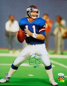 New York Giants Phil Simms signed 16x20 Photo w/ JSA Cert  - Picture 1 of 2
