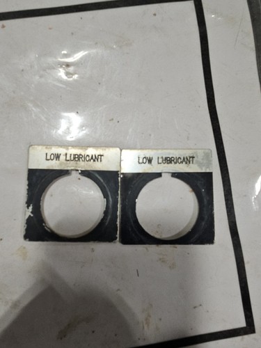 30mm Indicator Light Low Lubricant Legend Plate (Lot of 2) | eBay