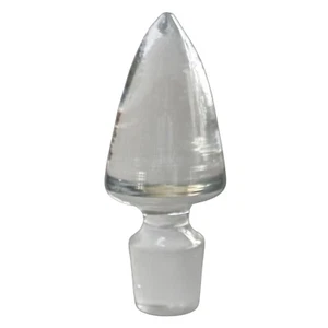 Clear glass wine bottle stopper 4 3/4” - Picture 1 of 3
