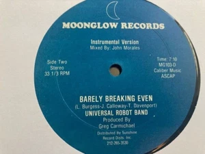Universal Robot Band – Barely Breaking Even 12" (1982 disco/ funk rarity) - Foto 1 di 2