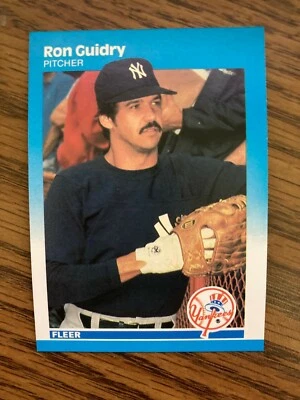 1987 Fleer  #100 Ron Guidry  New York Yankees NrMt  - Image 1 of 2