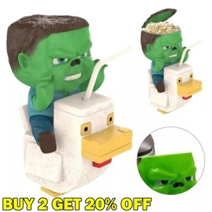 Hot Cinemark Minecraft Movie Chicken Jockey Popcorn Bucket & Cup Combo Set NEW - Picture 1 of 7