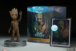 SIDESHOW BABY GROOT Life size MAQUETTE Exclusive GUARDIANS OF THE GALAXY STATUE - Picture 1 of 9