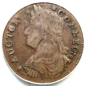 1787 M 33.2-Z.5 PCGS XF 45 Connecticut Colonial Copper Coin - Picture 1 of 3