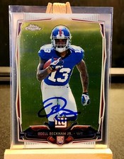 Odell Beckham Jr. Autograph Signed 2014 Topps Chrome Rookie Card  Auto
