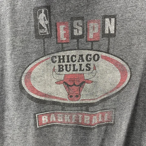 Chicago Bulls Hoodie XXL Mens Gray ESPN Sweater Vintage Sportiqe Apparel Co Cover
