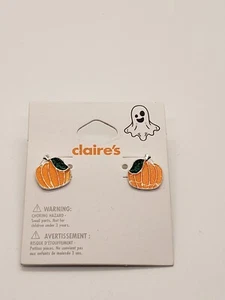 Pendientes Perforados Calabaza Claires Halloween Calabaza Especias Temporada Otoño - Imagen 1 de 1