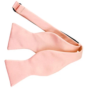 Nueva corbata para hombre 100 % poliéster liso formal autoatada solamente rosa malva - Imagen 1 de 2
