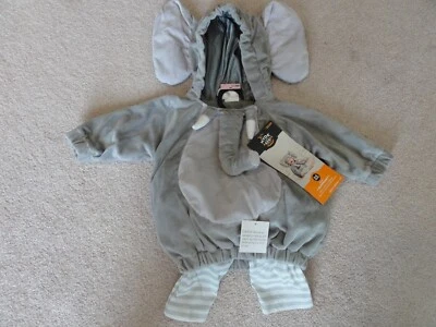 NEW BABY INFANT GRAY ELEPHANT 2-PIECE COSTUME SIZE 0-6 MONTHS BY HYDE AND EEK - Image 1 of 4