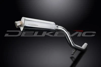 Silenciador ovalado de acero inoxidable Delkevic 14" Triumph Tiger Explorer 1200 - 12-21 escape Foto 1 de 3