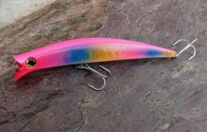 Barschköder Croc Mouth 120mm 15g 0,2-0,5m Tauchen Slim Shore Minnow  - Bild 1 von 78