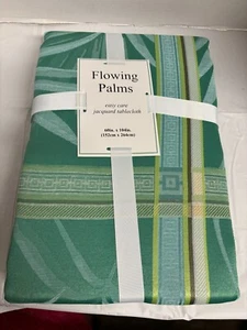 Benson Mills “Flowing Palms” Oblong Tablecloth 60” x 104” NEW - Picture 1 of 4