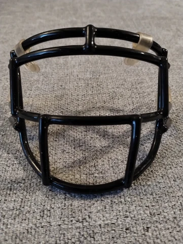 mini football helmet facemask, black, qb style Cover