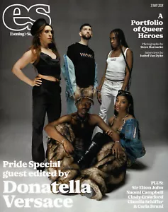 EVENING STANDARD MAG - PRIDE SPECIAL - DONATELLA VERSACE - GAY INTEREST - (NEW) - Picture 1 of 2