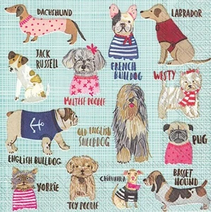 Boston International - Hot Dogs Cocktail Napkins - C009100 - Picture 1 of 2
