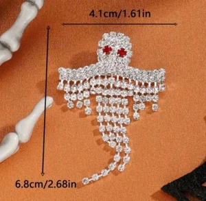Geisterbrosche Pin Halloween Mode Schmuck SCHNELLER kostenloser Versand 2,7 Zoll - Bild 1 von 1