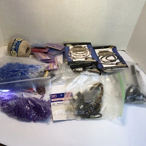 2 Pounds 6 Ounces of Assorted Jewelry Making Supplies Beads Wire Kits etc - Picture 1 of 12