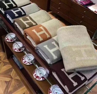 NEW Blanket Wool Cashmere Throw Plaid Blankets Shawl Aircraft Sofa 130*180 - Image 1 of 4