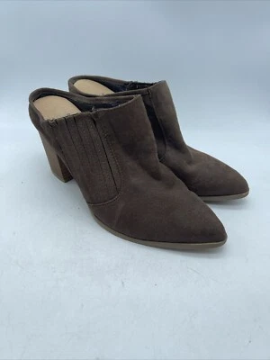 Хиппи прачечная женщин коричневый Maxie Western коренастый каблук скольжения на мулы размер 8 М - Изображение 1 из 4