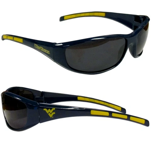 West Virginia Mountaineers Wrap Sunglasses Sports NCAA Shades College Glasses Cover