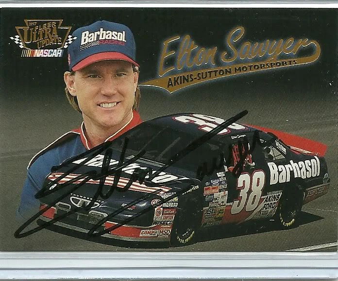 Elton Sawyer Auto 1997 Fleer Ultra Update - Image 1 of 1