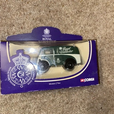 Corgi CC 06205 - Morris  J TYPE VAN ROYAL WORCESTER FINE BONE CHINA ORIGINAL BOX - Image 1 of 4