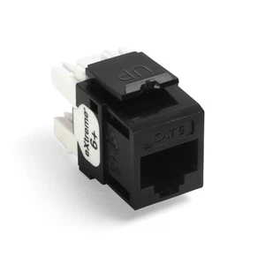 Leviton Extreme 6+ QuickPort-Stecker, CAT 6, 25er-Pack, 61110-BE6, schwarz - Bild 1 von 2