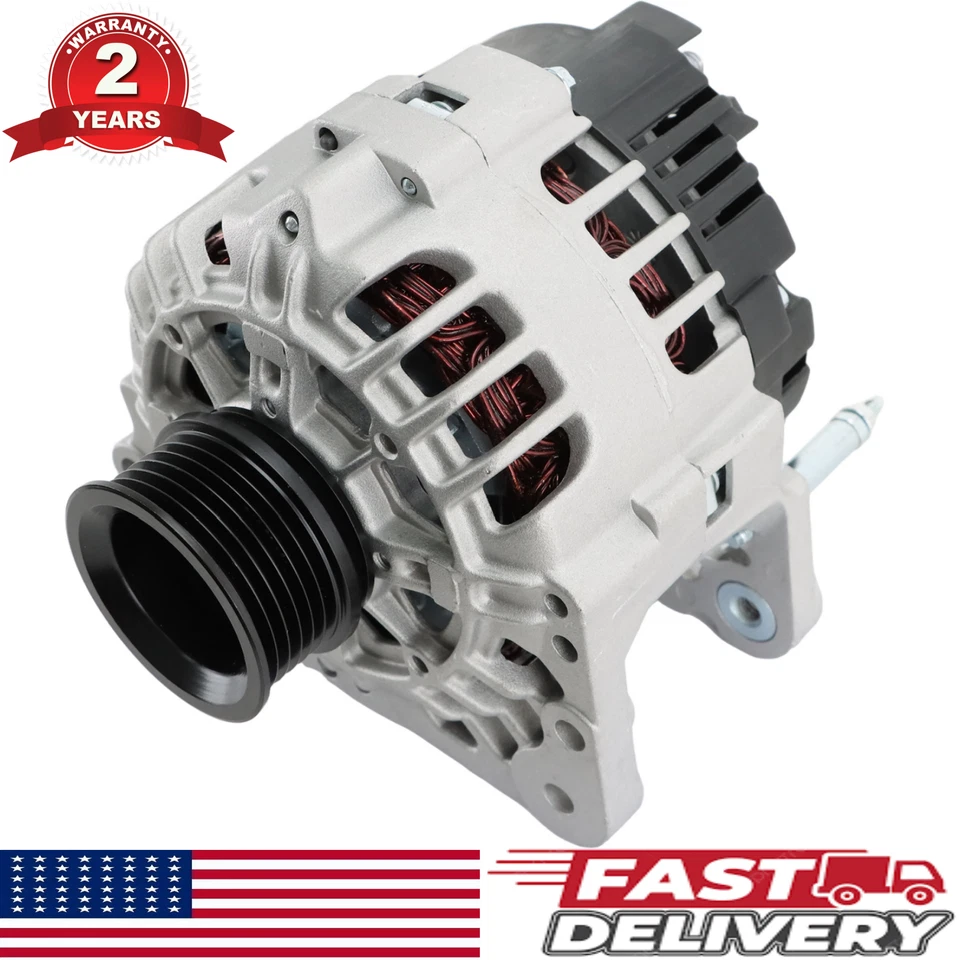 Alternator 13853 fits 2000 2001 2002 2003 2004 2005 2006 Volkswagen Golf Jetta - Imagem 1 de 4