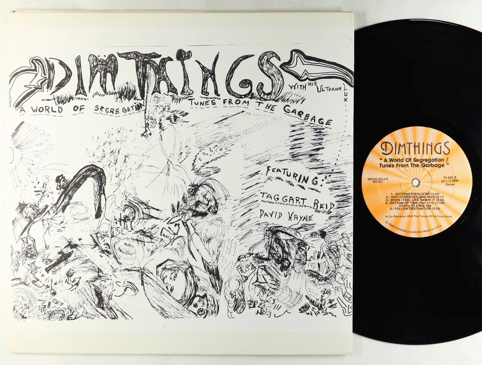 Dimthings - A World Of Segregation/Tunes From The Garbage LP - Thingsflux VG+ - Image 1 of 2