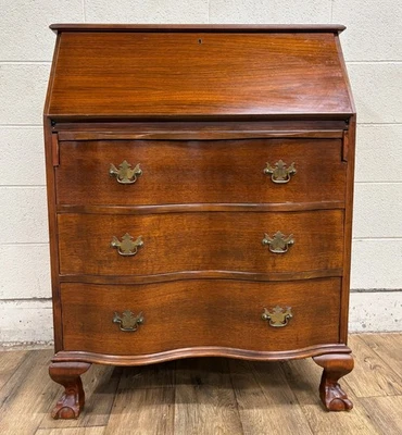 Vintage Chippendale Style Fall Front Drop Front Secretary Desk - Image 1 of 4