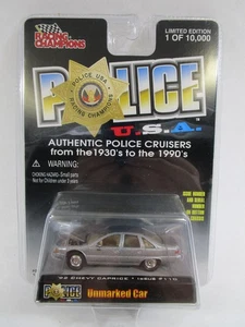 Racing Champions Police USA #110 1992 Chevy Caprice Gray Unmarked Police - Picture 1 of 2