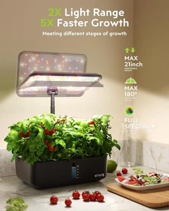 Smart 12-Pod Hydroponics Growing System - Indoor Garden with Adjustable Height - Picture 1 of 13