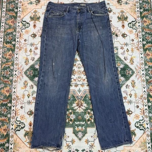 Vintage 90er Polo Ralph Lauren Herren Distressed Denim Jeans Größe 34x32 - Bild 1 von 5